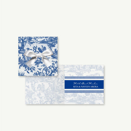 Blue Serena Folded Gift Cards