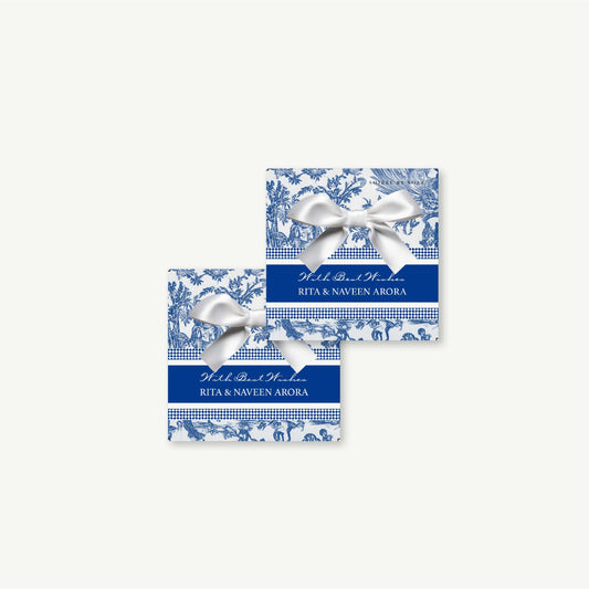 Blue Serena Single Sided Gift Tag